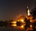 Schweriner Schloß nachts